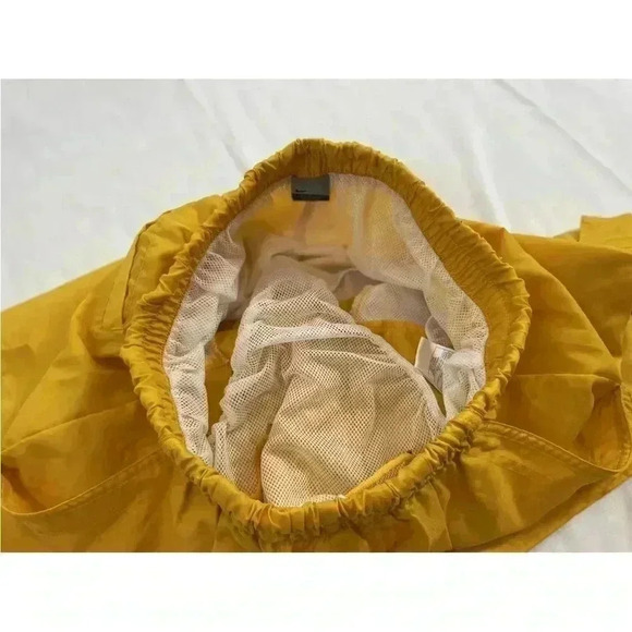 Vintage Nike Mens size L Swoosh Lined Nylon Shorts Yellow Swim Trunks Nautical - Picture 6 of 13